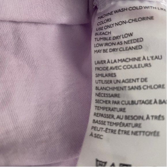 Free People Crop Top with Buttons Lavender Purple 100% Cotton Womens Size Small - Picture 14 of 15